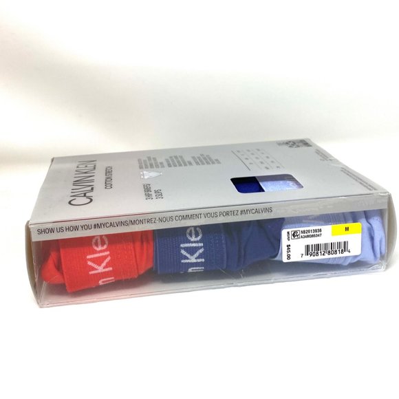 đź’–MEGA SALEđź’–Calvin Klein 3 Pack Men  NB2613936  Cotton Stretch Blue Red s - Picture 8 of 8